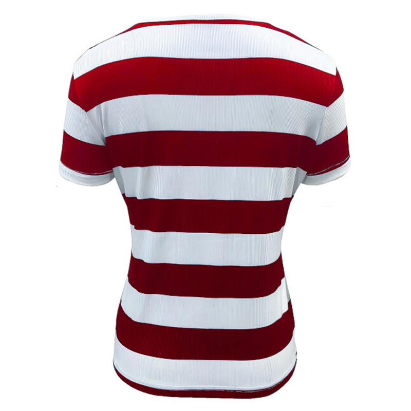 Women's Color Block Short Sleeve T-Shirt Striped Zipper Front Top Casual Summer Blouse Tee - Image 3